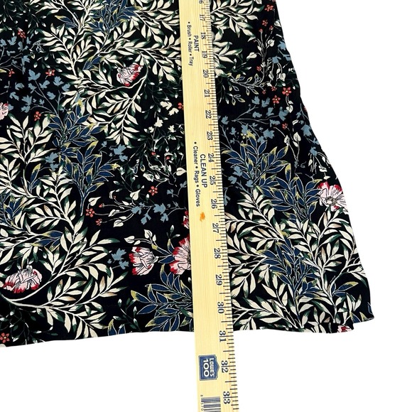 J.Jill Luxurious Midnight Vines Boat-Neck Tunic Top Sz Medium Relaxed Fit Floral - Picture 8 of 10